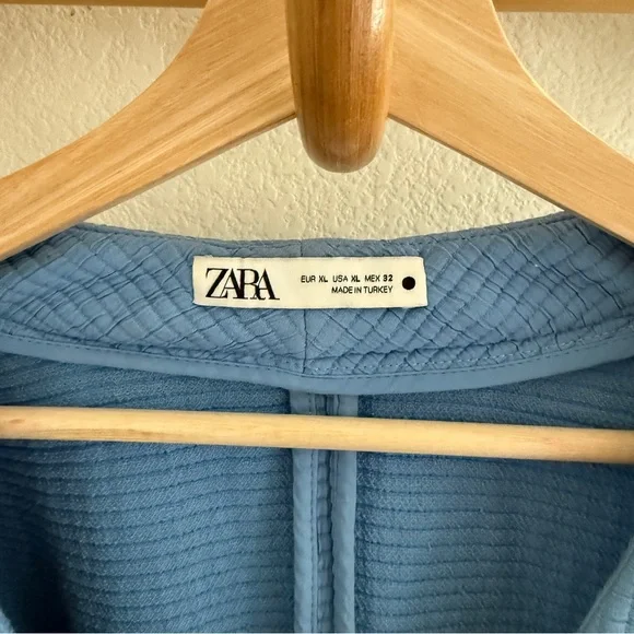 Zara Blue Women's Cardigan Sweater - Picture 3 of 8